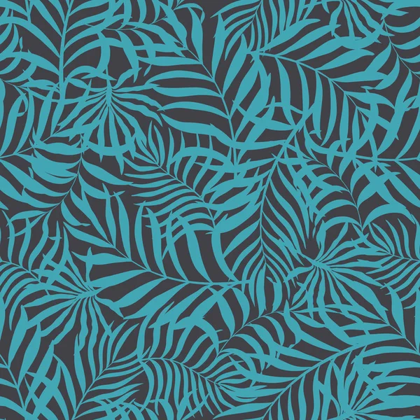 Fondo tropical con hojas de palma. — Vector de stock