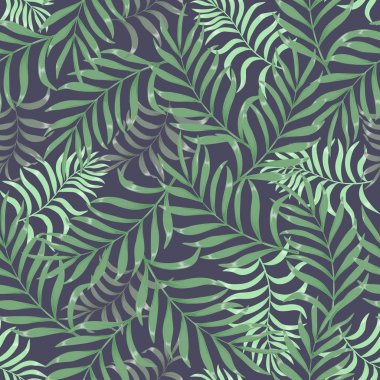 Palmiye yapraklı tropik arkaplan. 