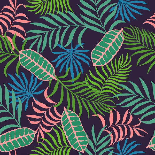 Palmiye yapraklı tropik arkaplan.