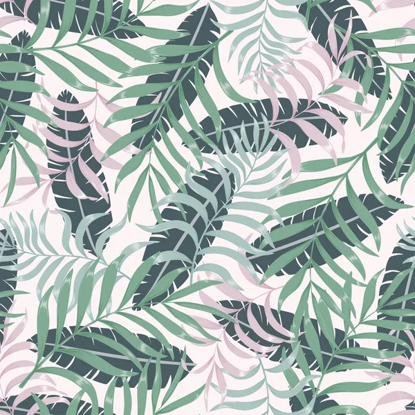 Palmiye yapraklı tropik arkaplan. 