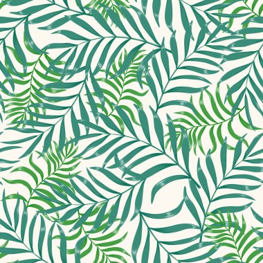 Palmiye yapraklı tropik arkaplan. 