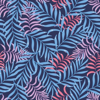 Palmiye yapraklı tropik arkaplan. 