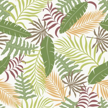 Palmiye yapraklı tropik arkaplan. 