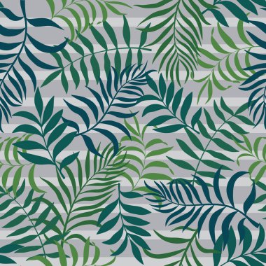 Palm ile tropikal arka plan bırakır. Sorunsuz çiçek desenli. 