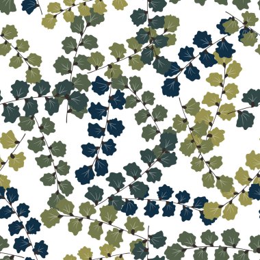 Renkli yaprakları olan botanik geçmişi. Kusursuz çiçek ezmesi.