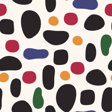 Renkli benekleri olan kusursuz soyut desen