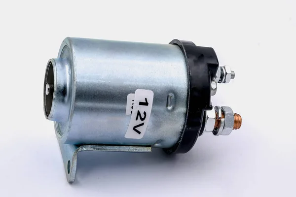 Motor solenoide motor arranque aislado —  Fotos de Stock