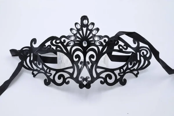 Venedik maskeli balosu parti için izole edilmiş maske lüksü — Stok fotoğraf
