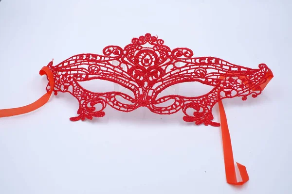 Veneziana mascherata isolato maschera di lusso per la festa — Foto Stock