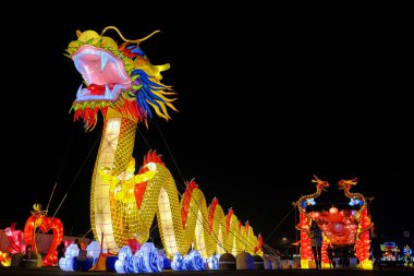 ışık dekorasyonu Çin kağıdı ve metal geleneksel ejderha