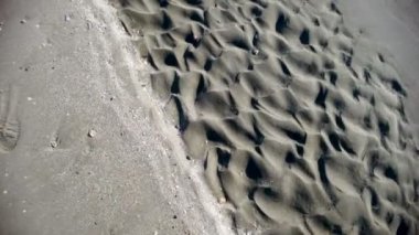 Dalgalı kum dalgaları dalgalı kum tepecikleri