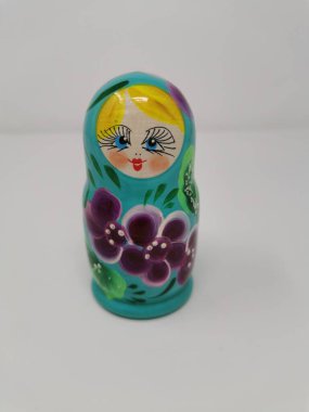 matryoshka doll with various elements isolated