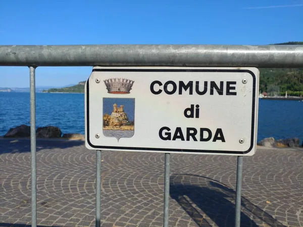 Lago Garda Bela Frente Lago Sirmione Verona Itália — Fotografia de Stock