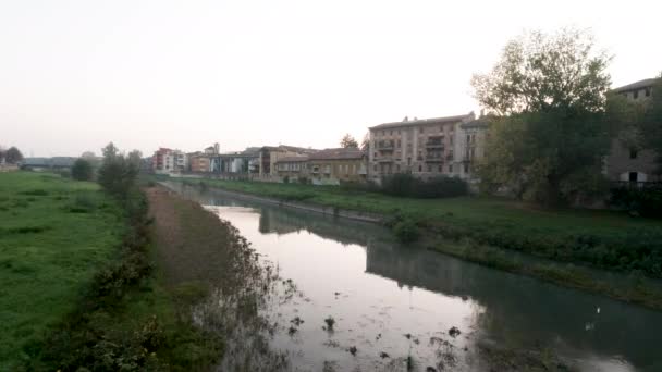 Parma Centro Cidade Palazzo Della Pilotta Parque Panorama Rio — Vídeo de Stock