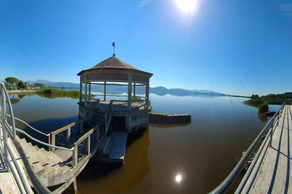 토레델라고 Torre Del Lago 파노라마 Panorama Viareggio Lucca Massaciucoli Lake — 스톡 사진