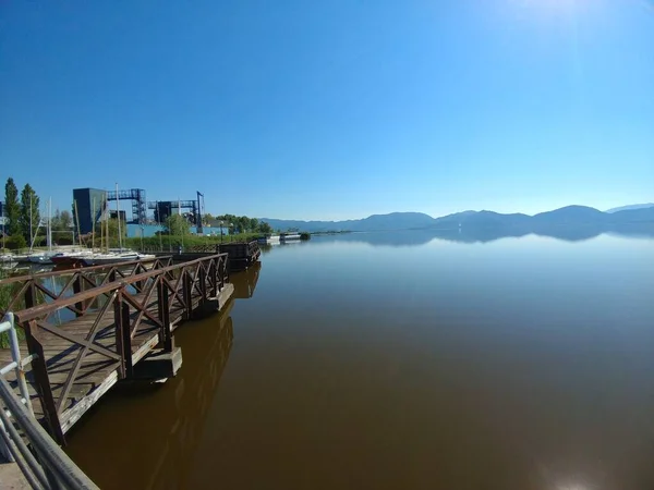 토레델라고 Torre Del Lago 파노라마 Panorama Viareggio Lucca Massaciucoli Lake — 스톡 사진