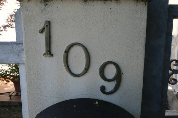 Dom obywatelski włoski numer symbol 109 — Zdjęcie stockowe