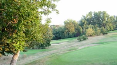 Golf sahası deliğe giren golf topu ve deliğe giren top yapar.