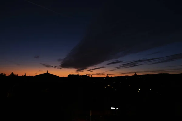 Bibbiano Reggio Emilia Beautiful Panoramic Sunrise Town — Stock Photo, Image