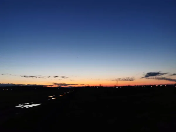 Bibbiano Reggio Emilia Krásný Panoramatický Východ Slunce Nad Městem — Stock fotografie