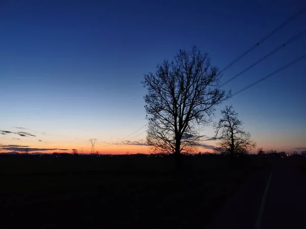 Een Zonsondergang Achtergrond Hoge Kwaliteit Foto — Stockfoto