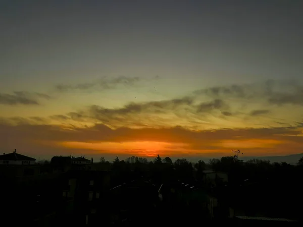 Nubes Cielo Atardecer Foto Alta Calidad —  Fotos de Stock