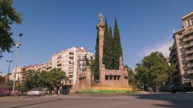 Güneşli bir günde güzel bir zaman atlamalı bacellona kavşağı