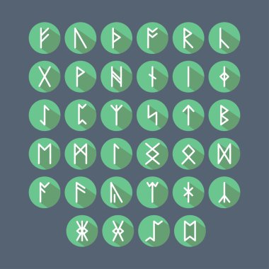Eski İskandinav İskandinav runes ayarla