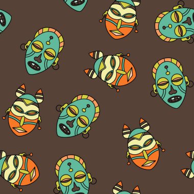 Vudu sembolleri ile Seamless Modeli.