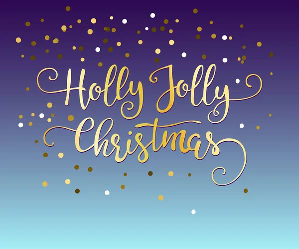 Holly jolly christmas. — Stockový vektor