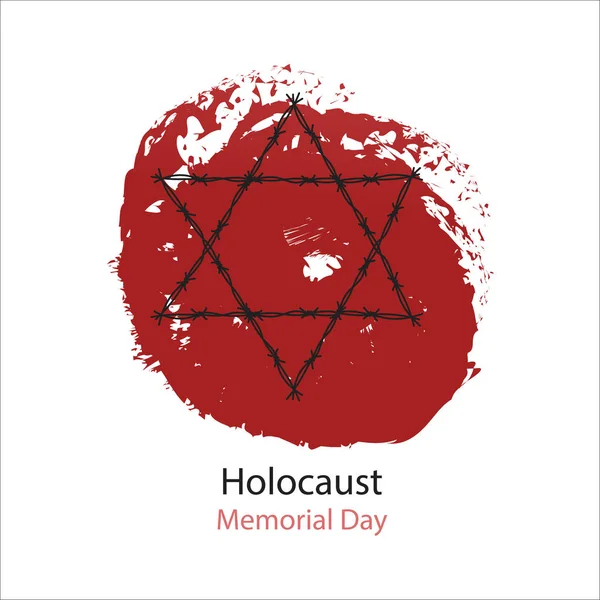 Giorno commemorativo dell'Olocausto — Vettoriale Stock
