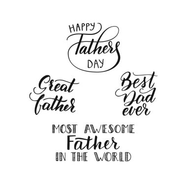 Babası için elle yazılmış ifadeler topluluğu