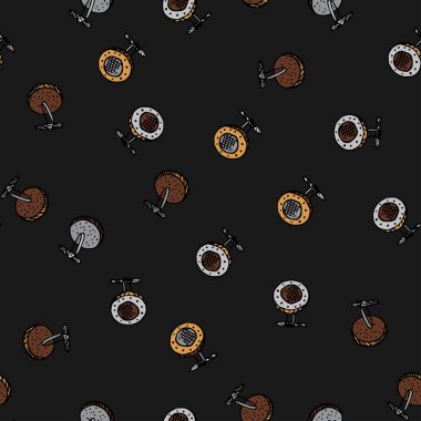 Adam sembolleri ile sorunsuz vektör desen.