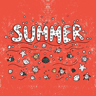 Benzersiz yazı poster kelime yaz ile.