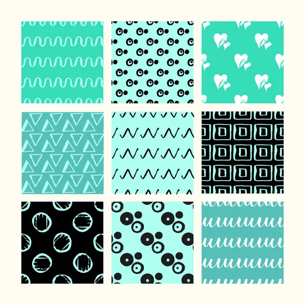 9 kümesi tarz, son el çekilmiş kesintisiz dokular.