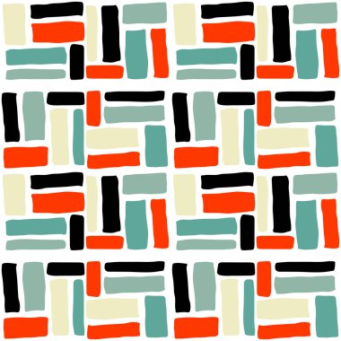 Vektör handdrawn kabile geometrik desen.