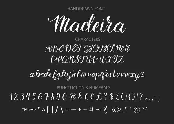 Handdrawn vektör komut dosyası yazı tipi. Fırça stil dokulu hat cursive yazı.