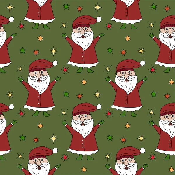 Noel Dikişsiz desen vektör.