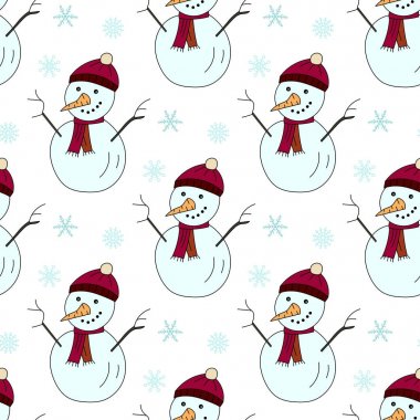 Sorunsuz vektör desen Noel resimler.