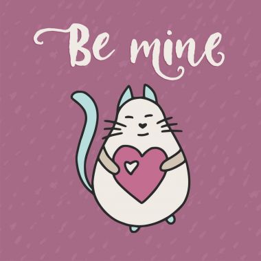 Sevimli vektör kartı. Karikatür Çizim.