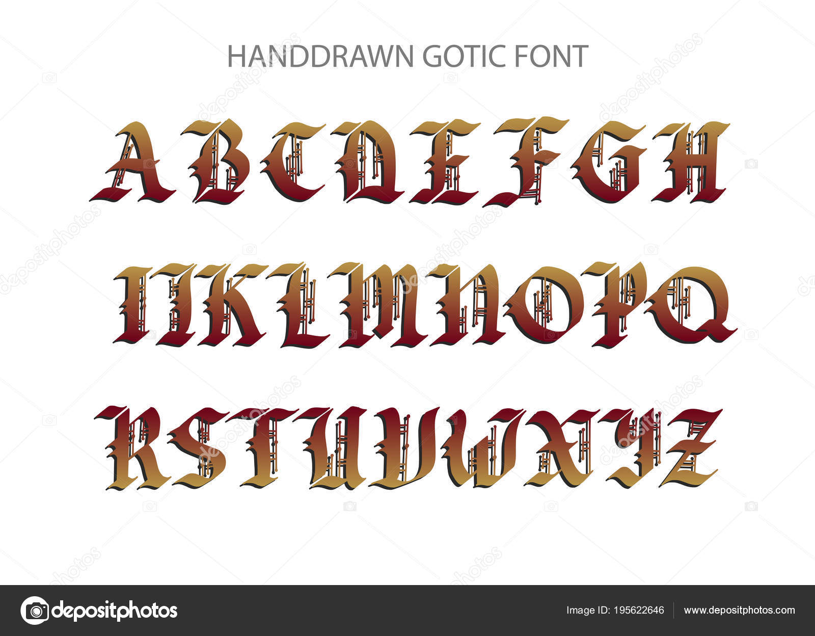 scarica stile scrittura gotica