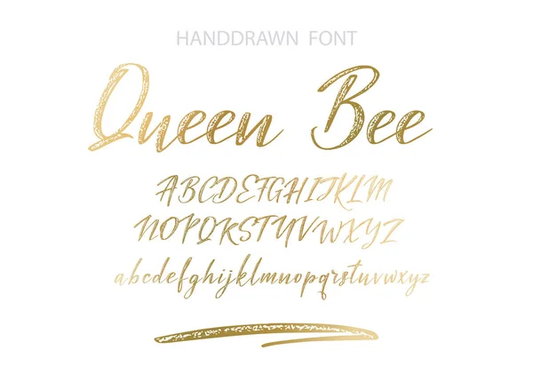 Typografie alfabet voor uw logo ontwerpen, lettertype, webbanner, card, uitnodiging bruiloft. — Stockvector