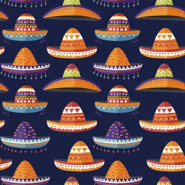 Meksika şapkalı Sombrero.