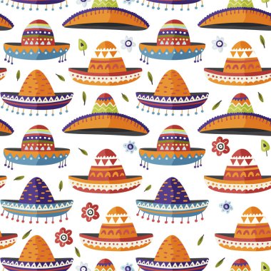 Meksika şapkalı Sombrero.