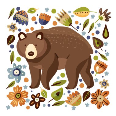 Büyük boz ayı kartı..