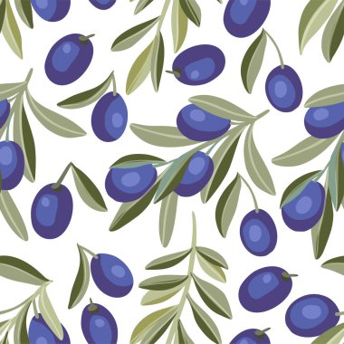 Provence zeytinsiz vektör deseni.