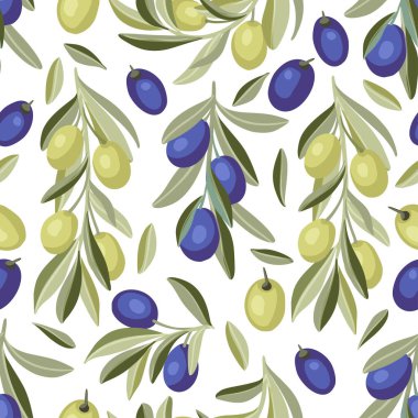 Provence zeytinsiz vektör deseni.