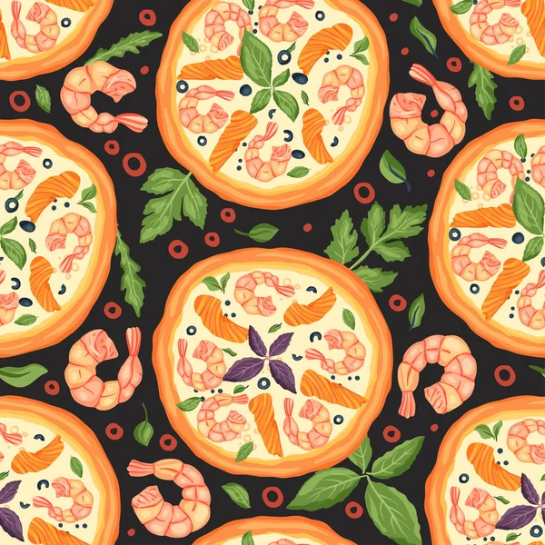 Illustration vectorielle pizza fromage italien . — Image vectorielle