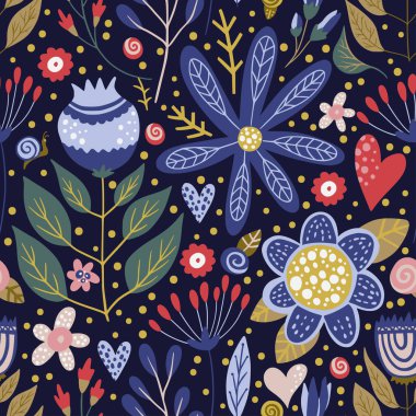 Kusursuz vektör çiçek deseni.