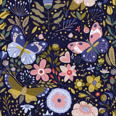 Kusursuz vektör çiçek deseni.